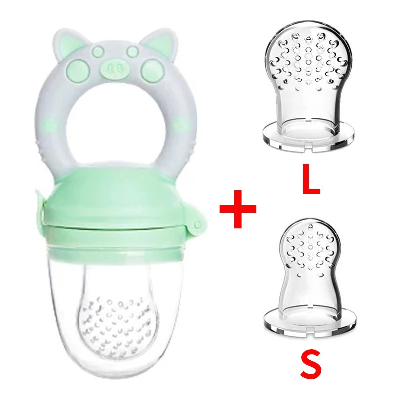 3 in 1 Baby Bottle Feeding Fruit Vegetable Music Newborn Food Supplement Bite Juice Feeder Baby Nimbler Pacifier Fruit Portable