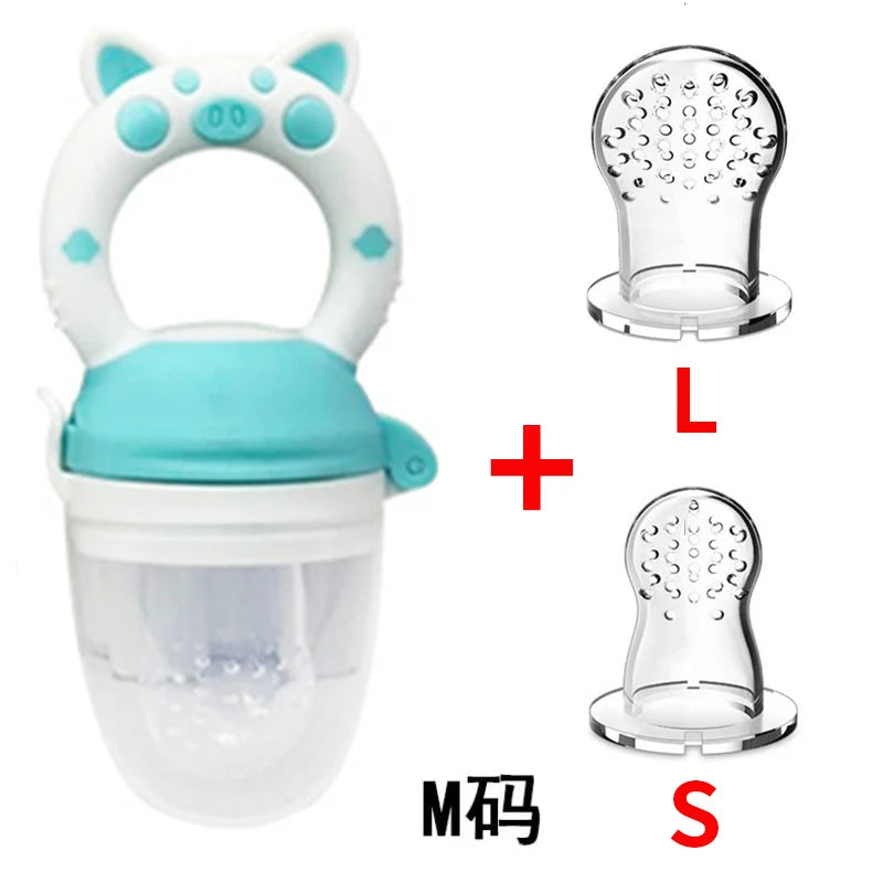 3 in 1 Baby Bottle Feeding Fruit Vegetable Music Newborn Food Supplement Bite Juice Feeder Baby Nimbler Pacifier Fruit Portable