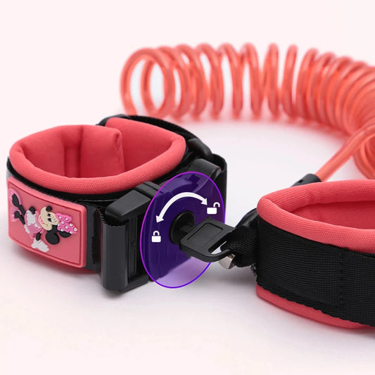 Brand Baby Anti-Lost Bracelet with Lock Anti-Missing Harness Strap Rope Lock-Proof Belt for Kids Toddlers Children 1.8M