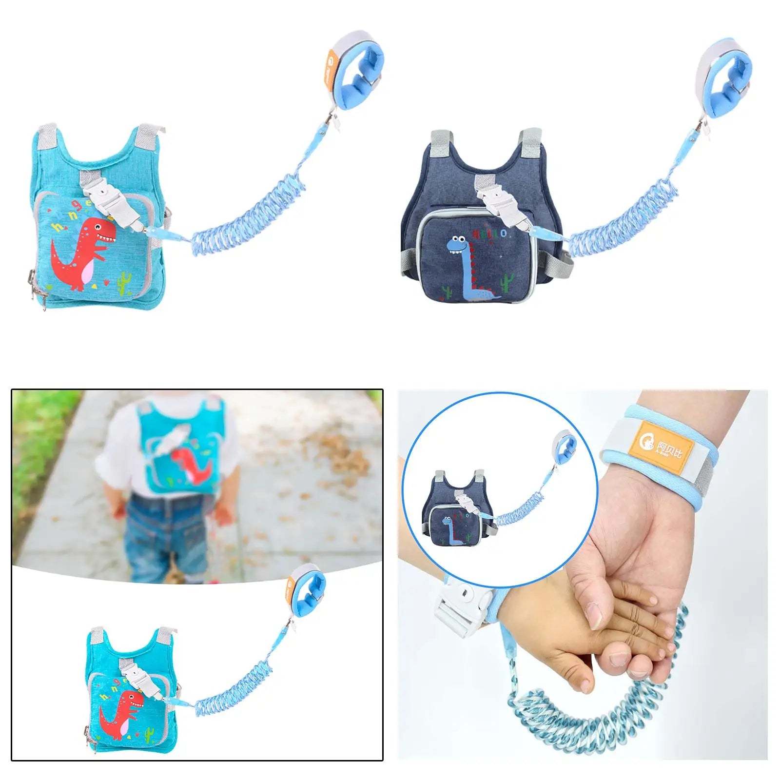 Anti Lost Wristband Comfortable Child Walking Strap Children Wrist Traction Rope for Walking Outdoor Shopping Travel Kids