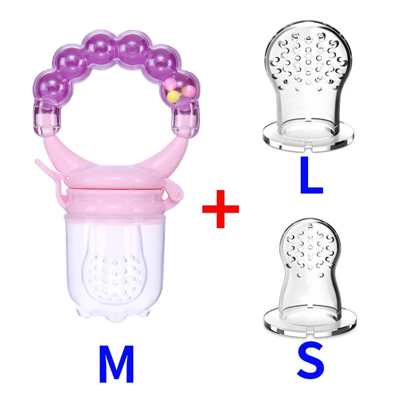 3 in 1 Baby Bottle Feeding Fruit Vegetable Music Newborn Food Supplement Bite Juice Feeder Baby Nimbler Pacifier Fruit Portable