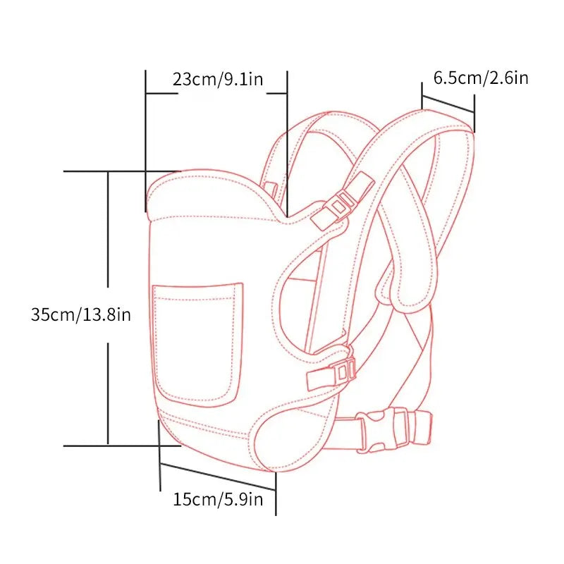 1 PCS Baby Carrier Sling Versatile for All Seasons Multifunctional Shoulder Baby Carrier Four Carrying Methods Front and Back