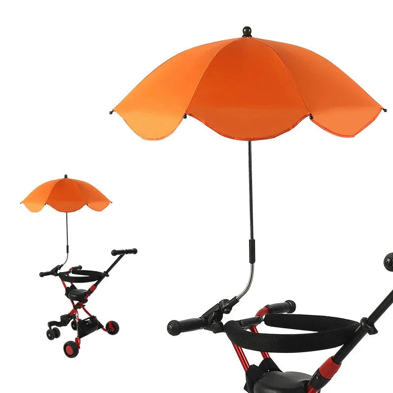 Universal Baby Car Pram Umbrella Adjustable Shade Umbrella Uv Sunshade for Stroller Accessories Sun Visor Portable Parasol Items