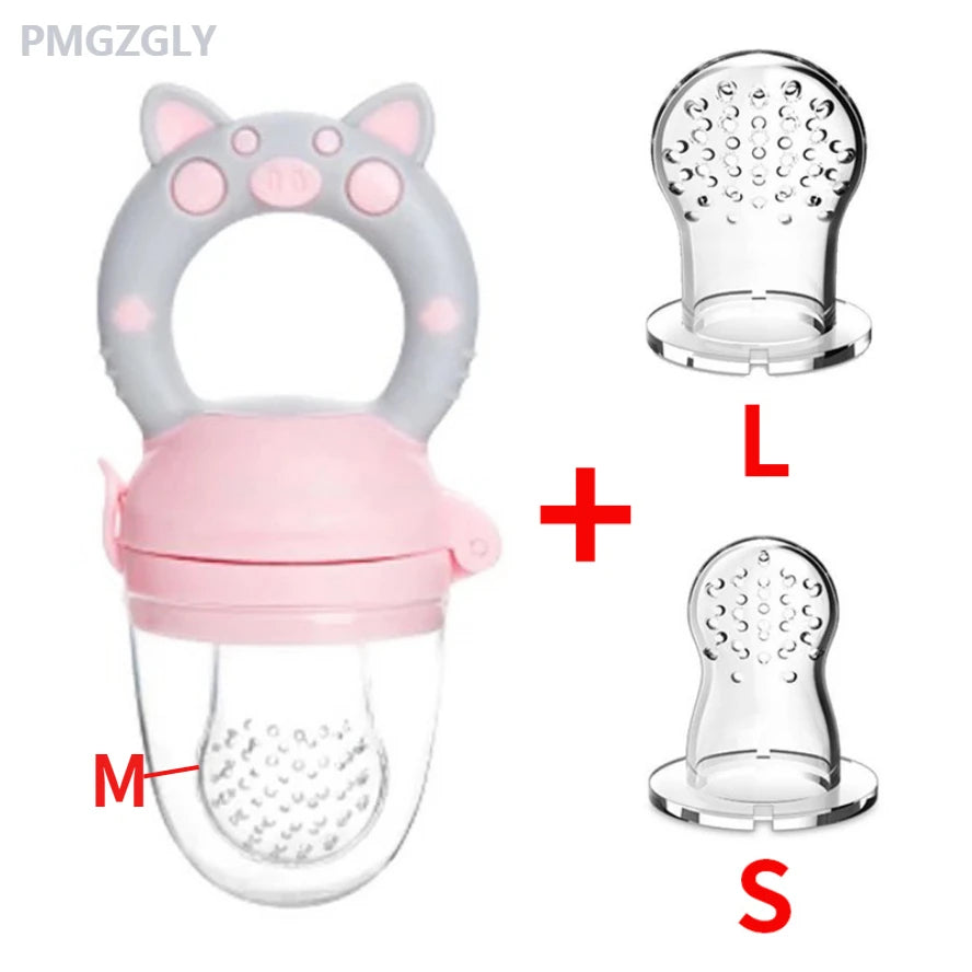 3 in 1 Baby Bottle Feeding Fruit Vegetable Music Newborn Food Supplement Bite Juice Feeder Baby Nimbler Pacifier Fruit Portable