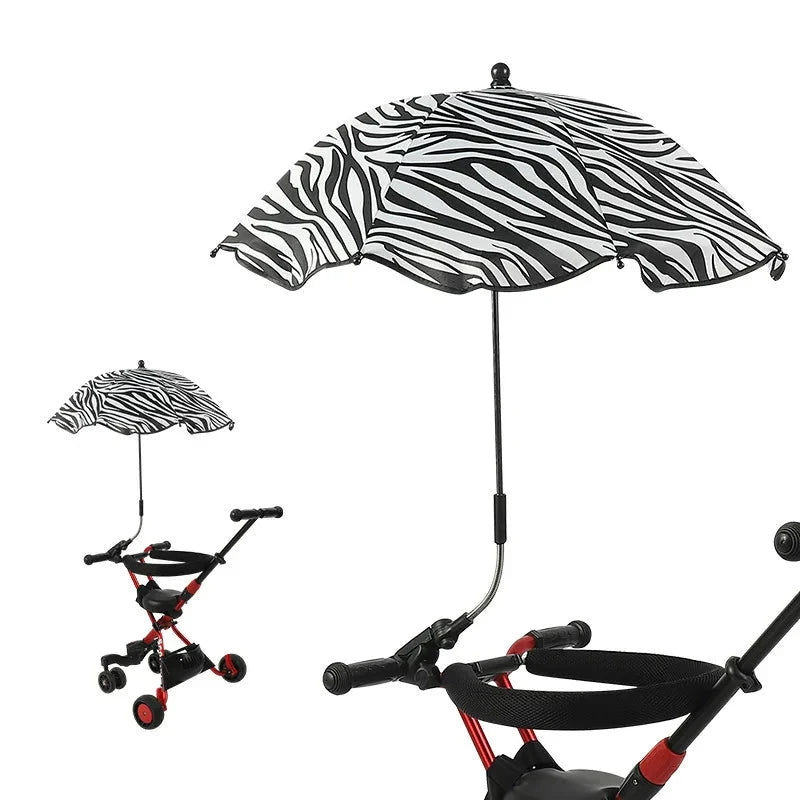 Universal Baby Car Pram Umbrella Adjustable Shade Umbrella Uv Sunshade for Stroller Accessories Sun Visor Portable Parasol Items