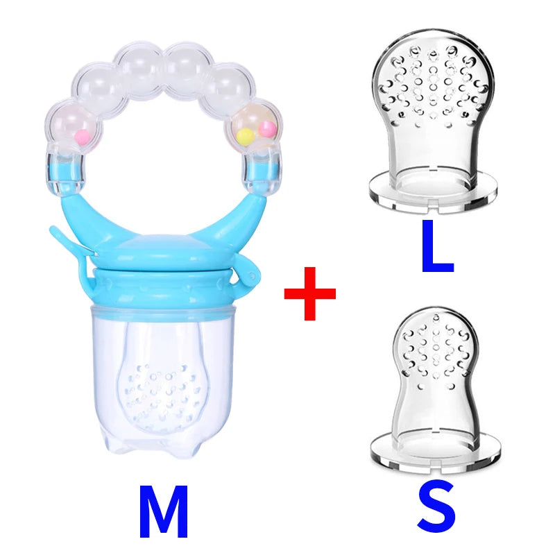 3 in 1 Baby Bottle Feeding Fruit Vegetable Music Newborn Food Supplement Bite Juice Feeder Baby Nimbler Pacifier Fruit Portable