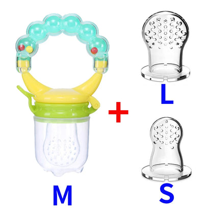 3 in 1 Baby Bottle Feeding Fruit Vegetable Music Newborn Food Supplement Bite Juice Feeder Baby Nimbler Pacifier Fruit Portable