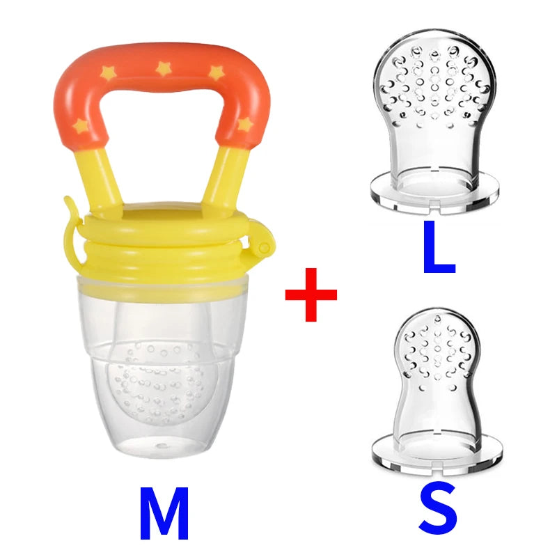 3 in 1 Baby Bottle Feeding Fruit Vegetable Music Newborn Food Supplement Bite Juice Feeder Baby Nimbler Pacifier Fruit Portable