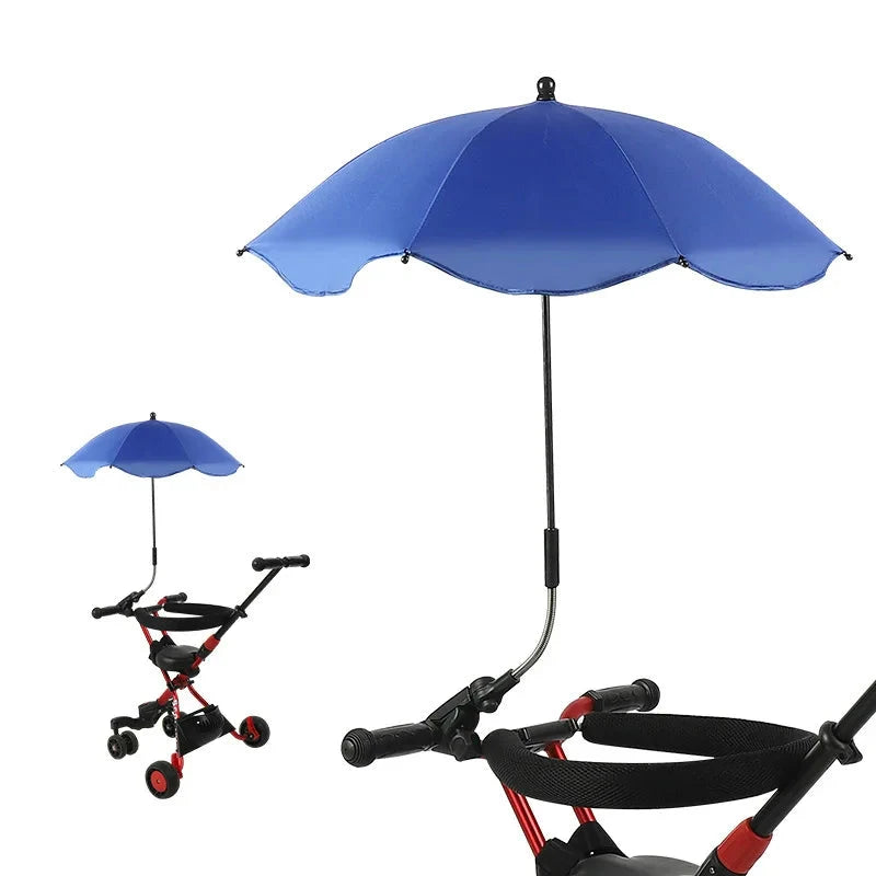 Universal Baby Car Pram Umbrella Adjustable Shade Umbrella Uv Sunshade for Stroller Accessories Sun Visor Portable Parasol Items