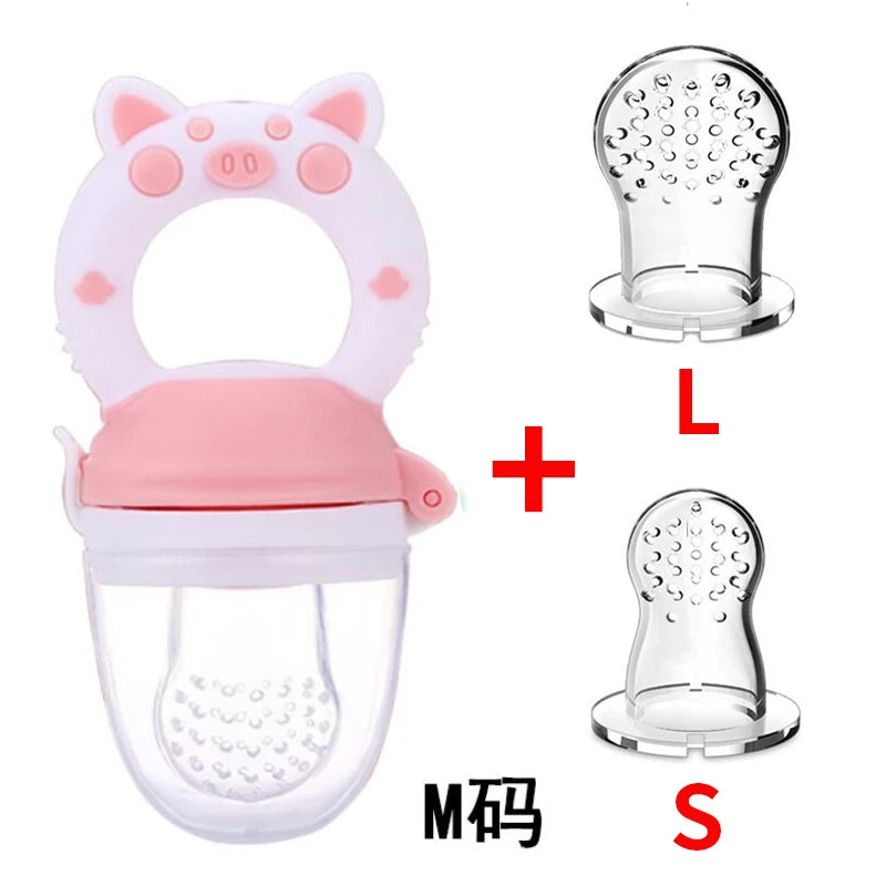 3 in 1 Baby Bottle Feeding Fruit Vegetable Music Newborn Food Supplement Bite Juice Feeder Baby Nimbler Pacifier Fruit Portable