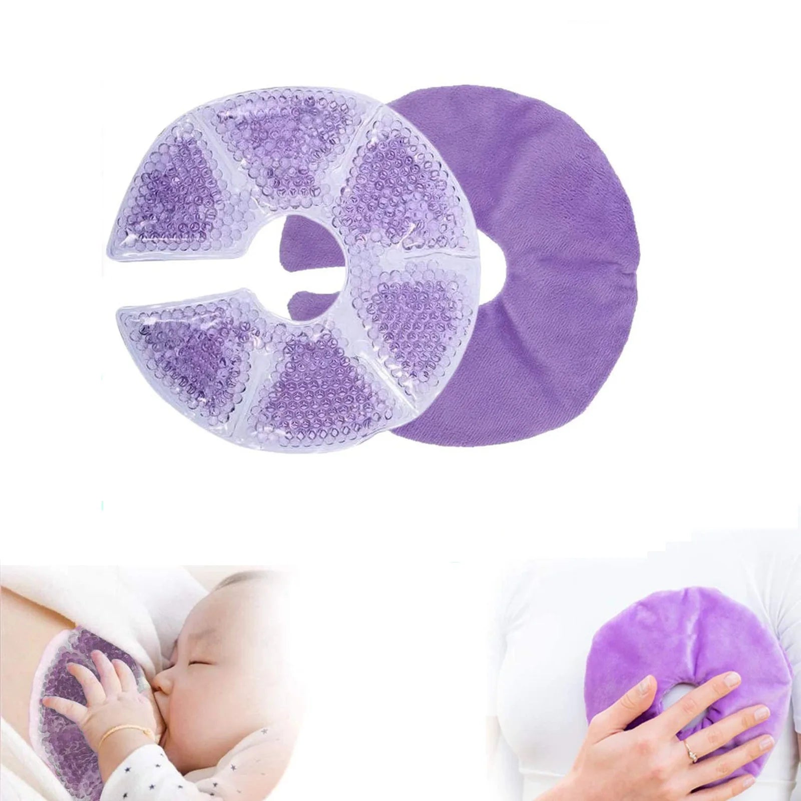 Breast Therapy Pads, Hot Cold Breastfeeding Gel Pads, Breastfeeding Essentials and Postpartum Recovery, Nursing Pain Relief