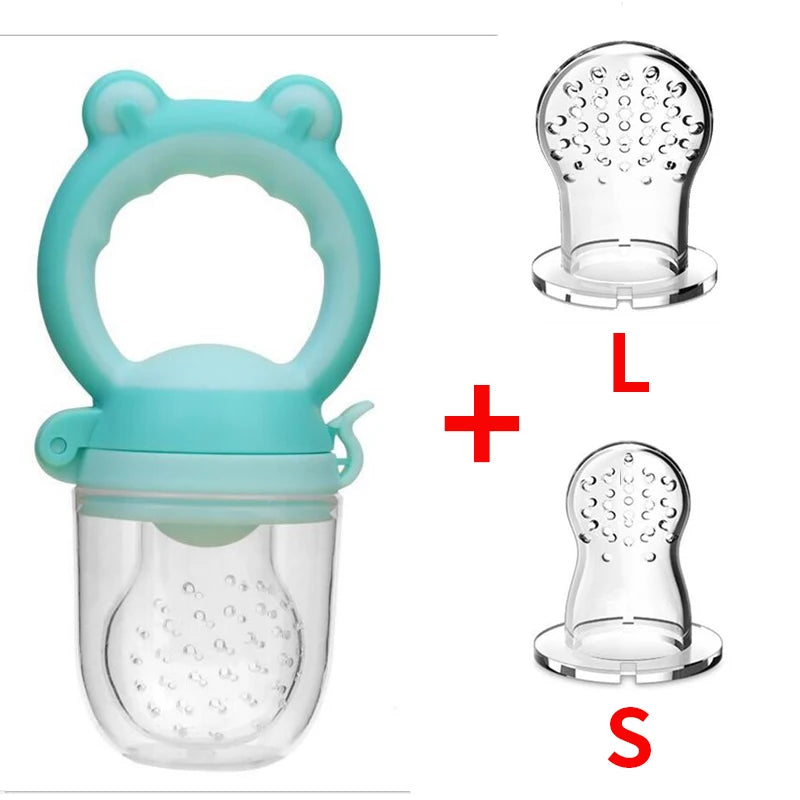 3 in 1 Baby Bottle Feeding Fruit Vegetable Music Newborn Food Supplement Bite Juice Feeder Baby Nimbler Pacifier Fruit Portable