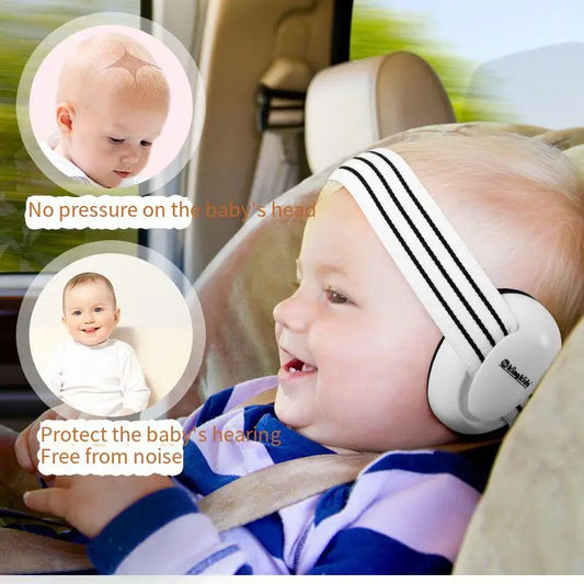 Baby Earmuff Mini-Headset Adjustable Noise-Proof Ear Protection Kids' Outdoor Sleep and Airplane Anti-Noise Earmuffs