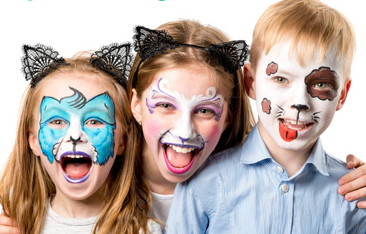 Non-Toxic, Water Activated Face & Body Painting Makeup Supplies for Sensitive Skin, Kid Safe, Adults