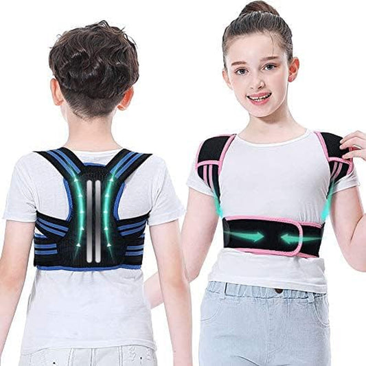 Professional Posture Corrector for Kids, Adjustable Upper Back Posture Brace for Teenagers Boys and Girls under Clothes Spinal Support to Improves Slouch, Prevent Humpback, Relieve Back Pain