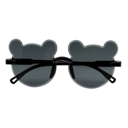 New Kids Sunglasses Cartoon Bear Sunglasses for Boy Girl Children Rimless Sunglasses UV375 Sunglasses Outdoor Anti-Glare Eyewear