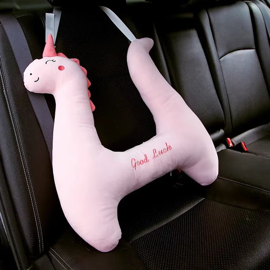 Children'S Car Pillow Sleep Headrest Cartoon Car Rear Seat Protection Shoulder Car Seat Belt Sleep Pillow Neck Pillow Headrest